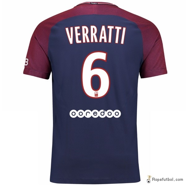 Camiseta Paris Saint Germain Replica Primera Ropa Verratti 2017/18